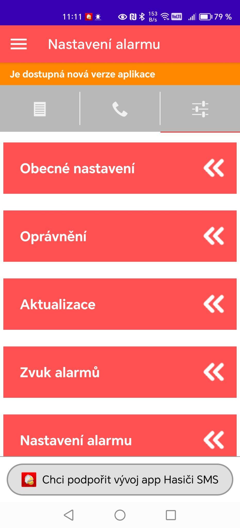 Testování, oprávnění a diagnostika