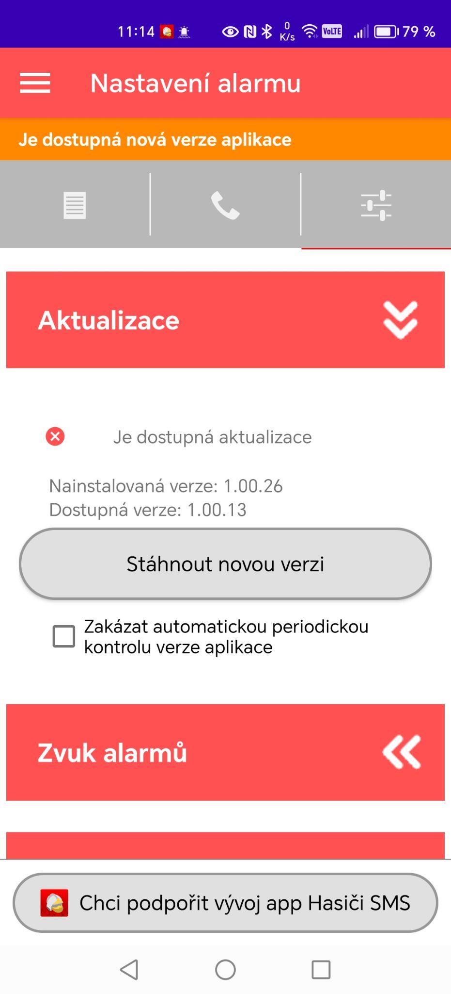 Požadavky a soukromí